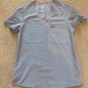 COPY - FIGS women’s Cement Catarina - One-pocket Scrub Top XS gray